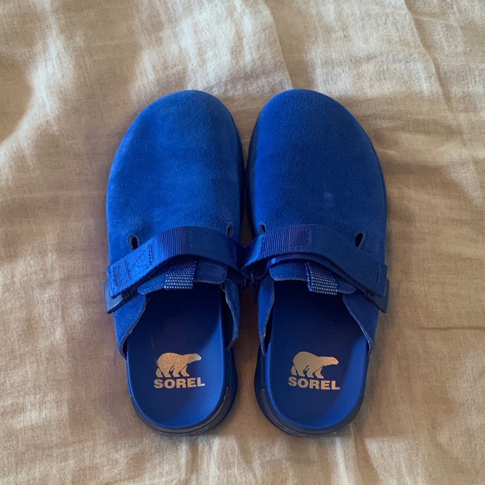Sorel Vibrant Blue Clogs